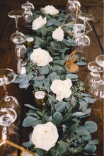 Load image into Gallery viewer, Eucalyptus Garland (4ft) Lily on the Thames - DIY Wedding Flowers Create your own eucalyptus garland! Using silver dollar eucalyptus (&amp; seeded eucalyptus when in season). Enough greenery for one 4ft tied garland, or 8ft of loose (untied) pieces. ALSO you
