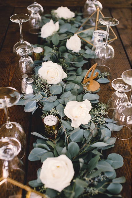 Eucalyptus Garland (4ft) Lily on the Thames - DIY Wedding Flowers Create your own eucalyptus garland! Using silver dollar eucalyptus (& seeded eucalyptus when in season). Enough greenery for one 4ft tied garland, or 8ft of loose (untied) pieces. ALSO you
