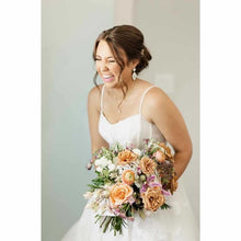 Load image into Gallery viewer, Sunset Lily on the Thames - DIY Wedding Flowers Think of the peach, orange, pink, and light tones of the most beautiful sunset in the world, make it subtle and in a bouquet and that is this package. Congratulations on your upcoming wedding! There’s so man
